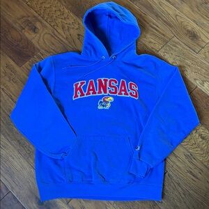 Kansas Jay Hawks Blue Champion Hoodie